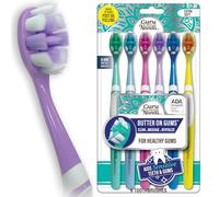 GuruNanda Butter On Gums Brosse à dents acceptée ADA, avec plus de 8 000 poils Softex ultra doux pour gencives sensibles et reculées, parfaite pour les dents plus blanches, 6 carats