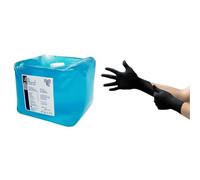 GUS5LT Gel à ultrasons - bidon de 5lt & Ansell Microflex 93-732 Gants Jetables en Nitrile, Non Poudrés, Protection Multiusage, Alimentaire