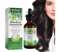 Gusengo 60ml Huile Romarin - Huile Romarin 100 Pure pour Cheveux, Sérum Capillaire Bio pour Nourrir Le Cuir Chevelu Et Stimuler La Croissance des Cheveux, Strengthens Hair