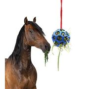 Gusengo Mangeoire À Foin pour Chevaux - Balle À Friandises pour Cheval, Mangeoire À Foin Jouet Boule Tentures Mangeoire À Foin pour Cheval Décrochage Soulager Le Stress