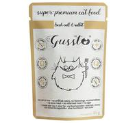 GUSSTO Cat Fresh Calf & Rabbit nourriture humide pour chat agneau et lapin 85 g