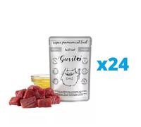 GUSSTO Cat Fresh Lamb 24x85 g - nourriture humide pour chat à l'agneau