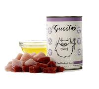 GUSSTO Cat Fresh Turkey & Duck aliments humides pour chats à base de dinde et de canard 400 g