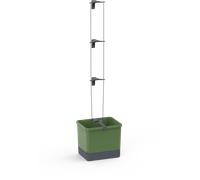 GUSTA GARDEN Curt Cucumber Pot à concombres à arrosage automatique, avec système de treillis, volume de terre de 20 l et réservoir d'eau de 4,5 l, tuteur, concombre, résistant aux UV, fabriqué en UE
