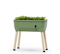 Gusta Garden Sammy Salad bac surélevé Vert foncé - Bac surélevé Balcon et Jardin - pour la Culture de salades - avec système d'arrosage - Réservoir d'eau 15 L et Volume de Terre 40 L