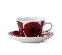 Gustafsbergs Porslinsfabrik Ensemble tasse à café Röd Aster Tasse à café + soucoupe