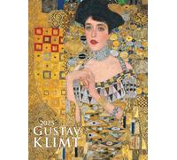 Gustav Klimt 2025 - Bild-Kalender 42x56 cm - Kunst-Kalender - Metallicfolienveredelung - Wand-Kalender - Malerei - Alpha Edition