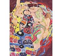 Gustav Klimt Black Paper Sketchbook: The Maiden Modern Art Nouveau Notebook For Painting & Drawing With Vivid Colors Use With Colored Pencils, Chalk, Metallic Markers, Gel & Ink Pens Large Artsy