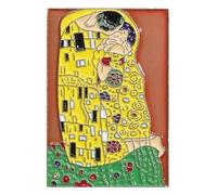 Gustav Klimt Broche en émail « Le Baiser » - Broche artistique pour tenue