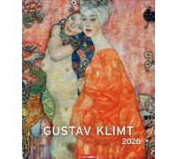 Gustav Klimt Edition Kalender 2026: Hochwertiger Wandkalender mit den detailreichen und eleganten Gemälden des Wiener Jugendstils. Großer Kunst-Kalender 2026. 46 x 55 cm.