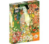 Gustav Klimt : La danseuse - Puzzle de 1000 Pièces | Œuvre dorée avec détails fins | Enjoy Puzzle | Carton de haute qualité | 12+ Ans | Élégant, emblématique et précis