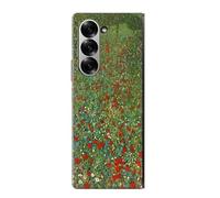 Gustav Klimt Poppy Field Etui Coque Housse pour Samsung Galaxy Z Fold 7