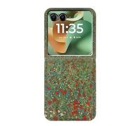 Gustav Klimt Poppy Field Etui Flip Housse Cuir pour Motorola Razr 60, Razr 2025