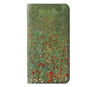 Gustav Klimt Poppy Field Etui Flip Housse Cuir pour Samsung Galaxy A57