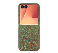 Gustav Klimt Poppy Field Etui Flip Housse Cuir pour Samsung Galaxy Z Flip 7