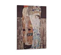 Gustav Klimt - Poster The Three Ages of Woman (1) Œuvres d'art imprimées sur toile Décoration d'intérieur 50 x 75 cm
