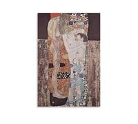 Gustav Klimt - The Three Ages of Woman Poster (1) Œuvres d'art cool Impression sur toile Décoration d'intérieur 40 x 60 cm
