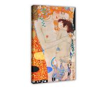Gustav Klimt The Three Ages Of Woman Poster Impression sur toile pour chambre d'adolescent et de garçon 30 x 45 cm