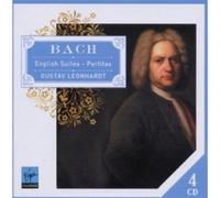 GUSTAV LEONHARDT - ENGLISH SUITES & PARTITAS 4 CD NEW SOLO CEMBALO BACH