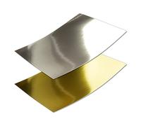 Gustav Neuser Lot de 20 feuilles de papier miroir, métallisées, dorées, argentées, verso blanc, au format A4, 21 x 29,5 cm, idéales pour créer et décorer soi-même