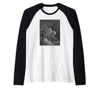 Gustave Doré Art Mort faux foncé cheval démon ailes Manche Raglan