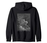 Gustave Doré Art Mort faux foncé cheval démon ailes Sweat à Capuche