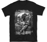 Gustave Dore Dante Inferno Classic Art Tee (M, Black)