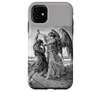 Gustave Dore Jacob Lutte avec l'ange 1855 Coque pour iPhone 11