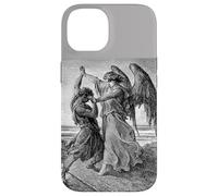 Gustave Dore Jacob Lutte avec l'ange 1855 Coque pour iPhone 14