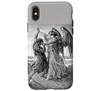 Gustave Dore Jacob Lutte avec l'ange 1855 Coque pour iPhone X/XS