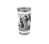 Gustave Dore Jacob lutte avec l'ange 1855 Gobelet isotherme en acier inoxydable double paroi