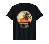 Gustavia St Barthelemy St Barth Plage Palmiers Caraïbes T-Shirt