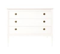 Gustavienne - Commode en bois Massif Gustavienne White