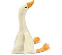 Gustaw Grand Ours en Peluche XXL Oie - Peluche Géante, Grand Nounours XXL, Teddy Bear Grand Ourson - Peluche Idéal comme Cadeau, Peluche Ourson Géant en Peluche (Blanc et Beige, 130cm)