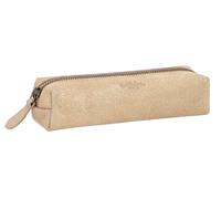 Gusti Addison Trousse à crayons en cuir doré, or, rétro