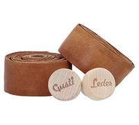 Gusti Bandes Adri V. de cuir pour guidon de vélo Marron Cuir 200 cm