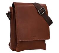Gusti Colby Sac à bandoulière en cuir pour homme et femme Marron, marron foncé, Einheitsgröße