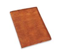 Gusti Cuir nature „Becky“couverture de livre protège-document protège-cahier protège bloc-notes format A5 homme femme cuir de chèvre marron clair P4
