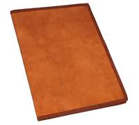 Gusti Cuir nature „Brenda“ couverture de livre protège-document protège-cahier protège bloc-notes format A4 homme femme cuir de chèvre marron foncé P5