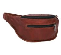 Gusti Cuir Nature - Sac Banane Richard Sac Festival Sac Ceinture Pratique Vintage Unisexe en Cuir de chèvre Marron G1