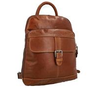 Gusti Cuir studio - Sac à dos Alena Petit sac à dos ville pratique vintage Tablette 9,7" unisexe en cuir de buffle Waterproof Marron 8L