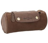 Gusti Cuir Studio - Sacoche pour vélo „Judith A.“ Sac pour Guidon de vélo Sac de Cadre en Cuir de Buffle Waterproof Marron foncé 2G14-20-4wp