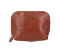 Gusti Cuir Studio Trousse de Toilette “Leo” en nécessaire à Maquillage Trousse de cosmétique de Buffle Homme Femme Marron Clair