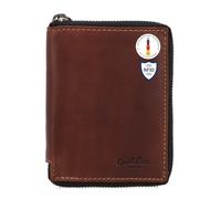 Gusti Darian Portefeuille en cuir, marron foncé, Classique
