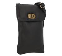 Gusti Elio Sac à bandoulière en cuir pour femme Noir