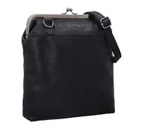Gusti Karlotta Sac à bandoulière en cuir pour femme Noir