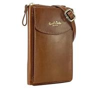 Gusti Pochette Silvia à bandoulière Étui pour téléphone Marron Cuir