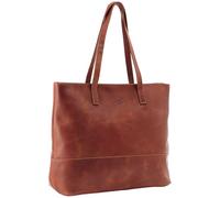 Gusti Sac à main en cuir - Carine Shopper Sac à bandoulière en cuir vintage marron avec, Braun, Taille unique