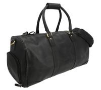 Gusti Sac Davide de Voyage Sac W nd Bagage à Main Noir Cuir