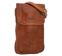 Gusti Sac Estera à bandoulière pour téléphone portable Vintage Marron Cuir